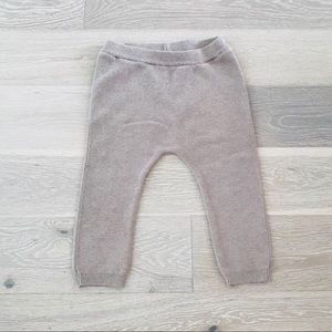 Organic cotton and silk knit pants